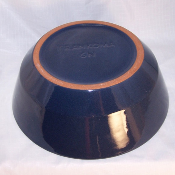 VTG Navy Frankoma Serving Bowl #6N - Picture 3 of 8